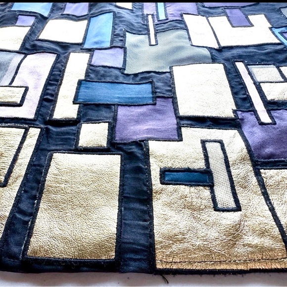 Catherine Malandrino Metallic Patchwork Sheath Dress Black Multi Sz 2 - Picture 5 of 9